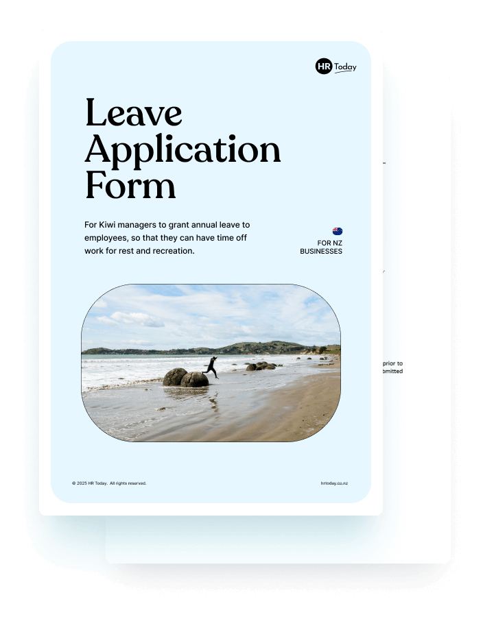 Leave Application Form for NZ businesses